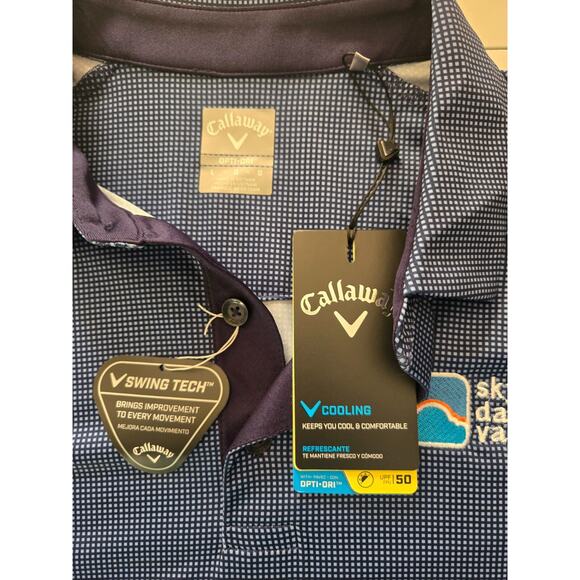 Callaway Golf‎ Polo Shirt Men’s Large Blue Opti-Dri Embroidered RN37763 - Picture 2 of 11